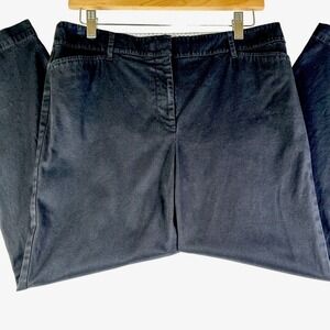 Talbots Womens Pants 8 Black Perfect Crop Midrise Capri‎ Pants Chinos Career